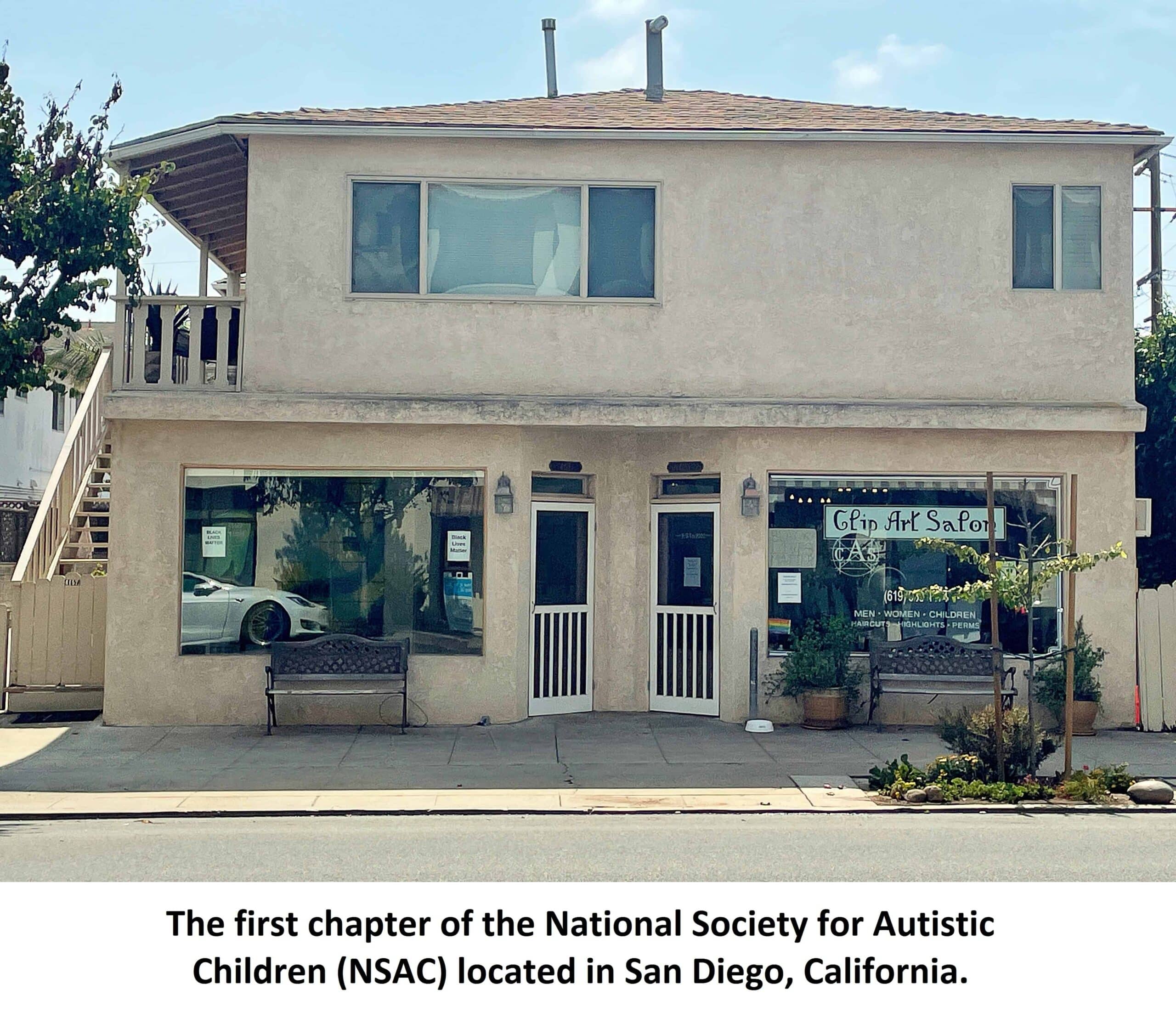 NSAC-SanDiego Outside view of a two-floor house