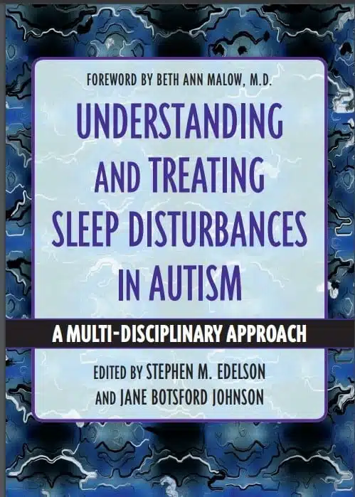 sleep book "Understanding and treating sleep disturbances in autism" book cover