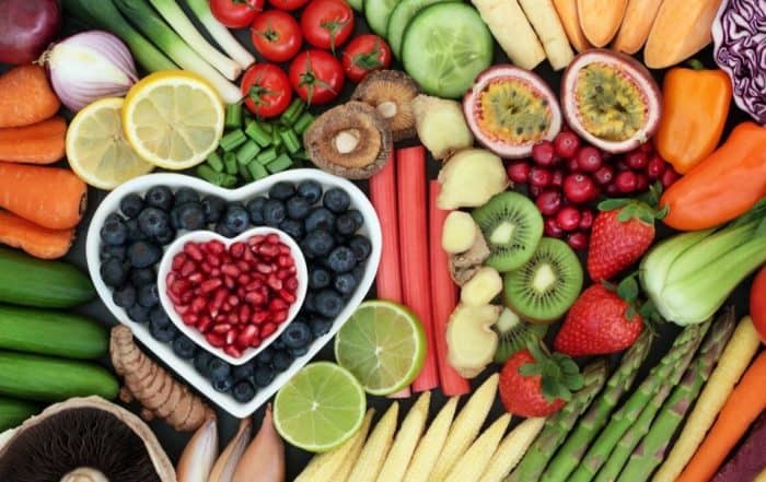 Fruits and vegetables