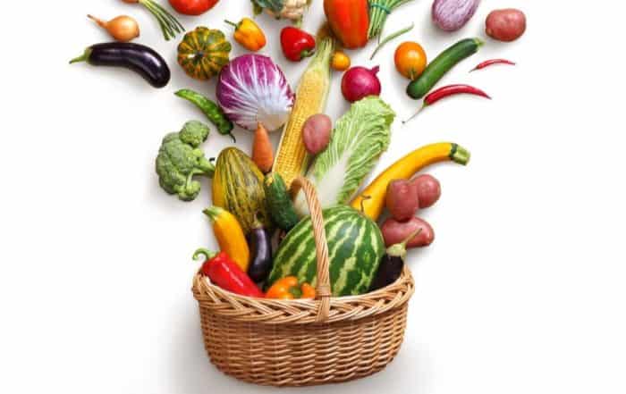 Basket full of vegetables