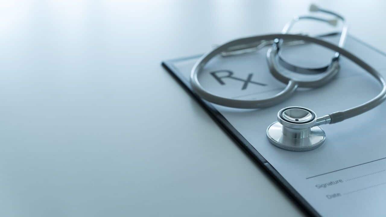 stethoscope and notebook