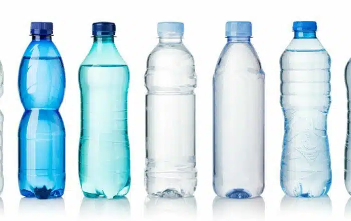 Multiple water bottles with diverse colors and designs
